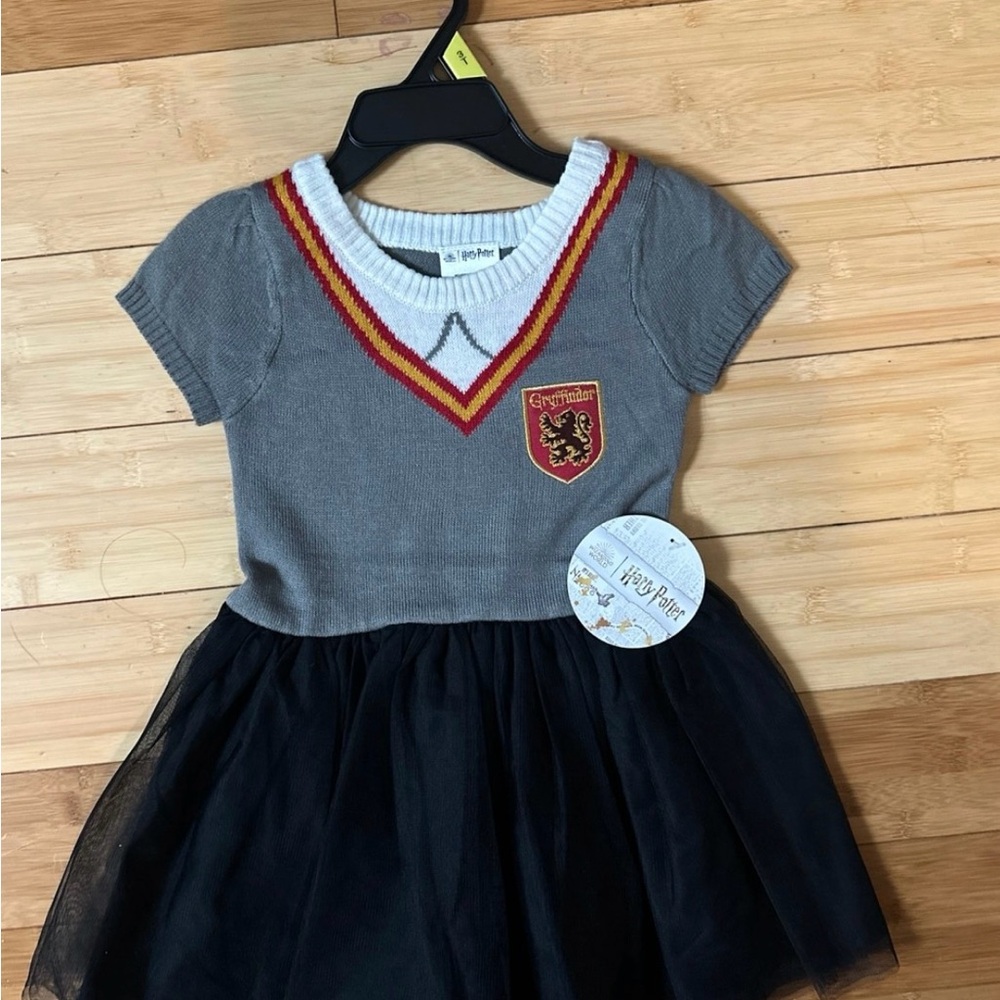 NWT- Harry Potter Gryffindor Girls Dress, Lined Tulle Skirt, Sz 3T